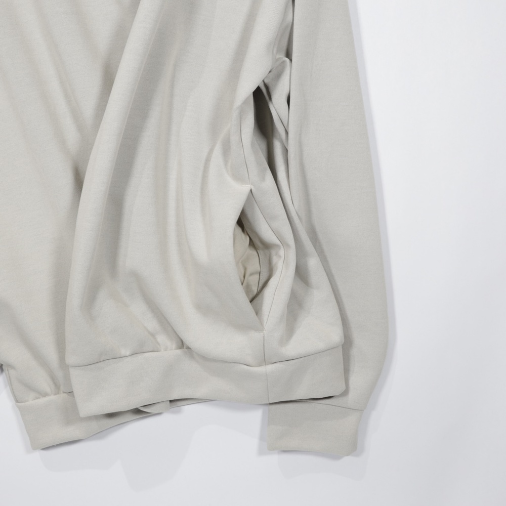 Reebok Men's Long Sleeve MYT OTH Pocket Oversize Sweatshirt Hoodie Stucco Size M - Picture 5 of 11